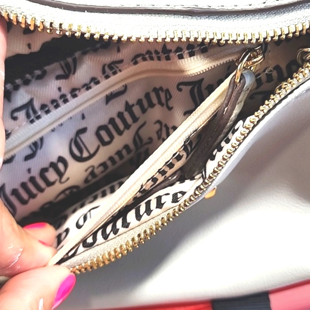 Juicy Couture BLANK CHECK Pebbled Belt Bag Fanny Pack - Picture 8 of 14